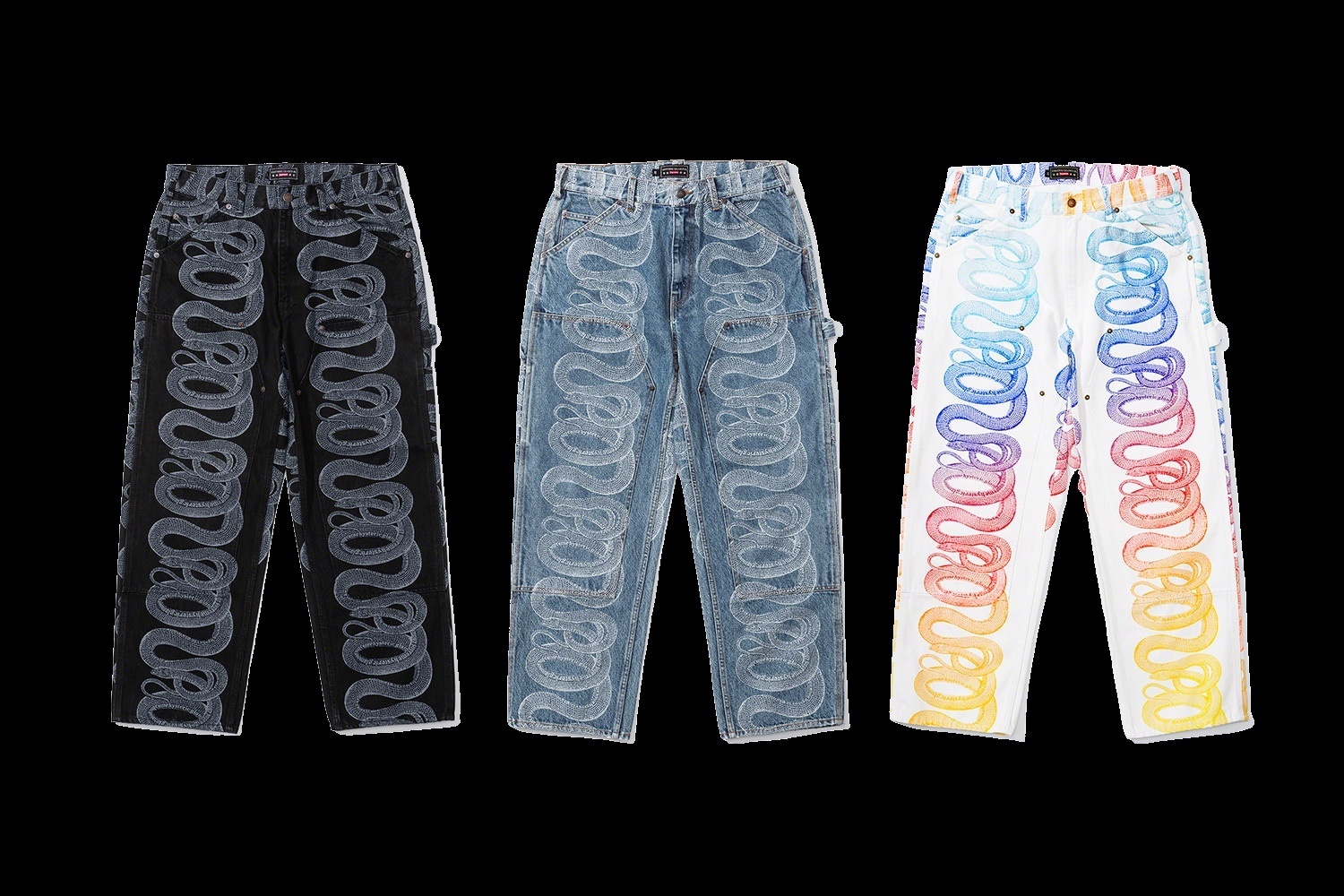 Supreme®/HYSTERIC GLAMOUR Snake Double Knee Denim Painter Pant
